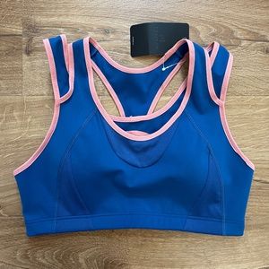 NWT Syrokan blue and pink sports bra - Size M